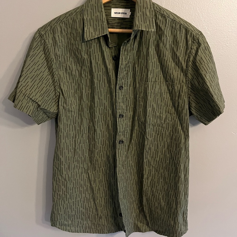Taylor Stitch Green Casual Button Down Shirt